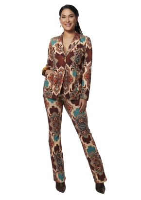 Tessa Koops blazer Janna Azteca
