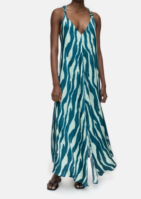 Closed jurk C98692-27H-P1 maxi dress knotted straps