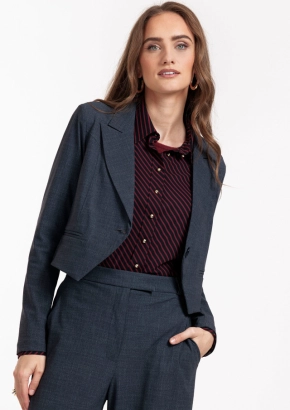 Studio Anneloes blazer Mavy woven look blazer