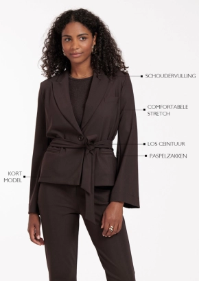 Studio Anneloes blazer Lette bonded blazer