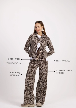 Studio Anneloes broek Lexie leopard trousers