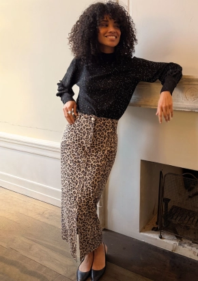 Studio Anneloes rok Annebel leopard skirt