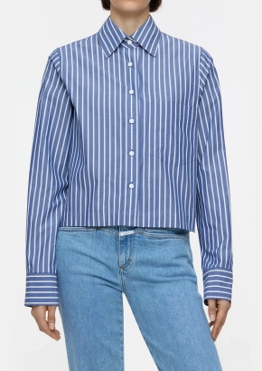 Closed blouse C94375-23K-ST cropped classic shirt